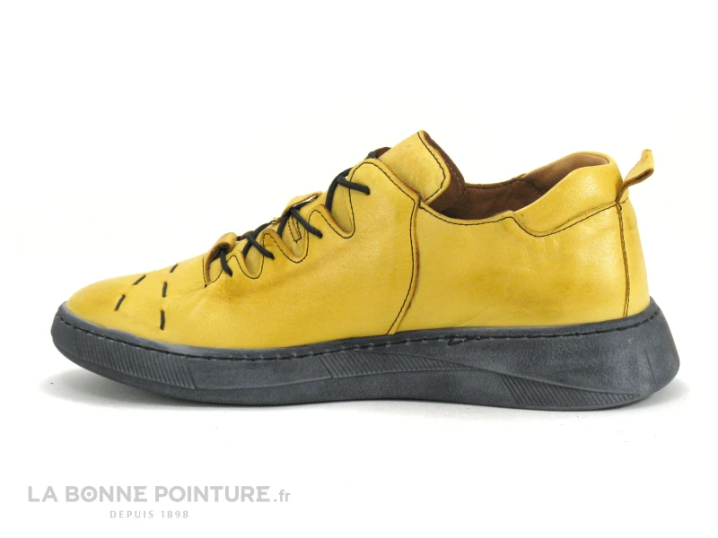 Karyoka BOBER Jaune - Chaussure Basse Femme Cuir Jaune 5 Karyoka BOBER Jaune - Chaussure Basse Femme Cuir Jaune - Image 3