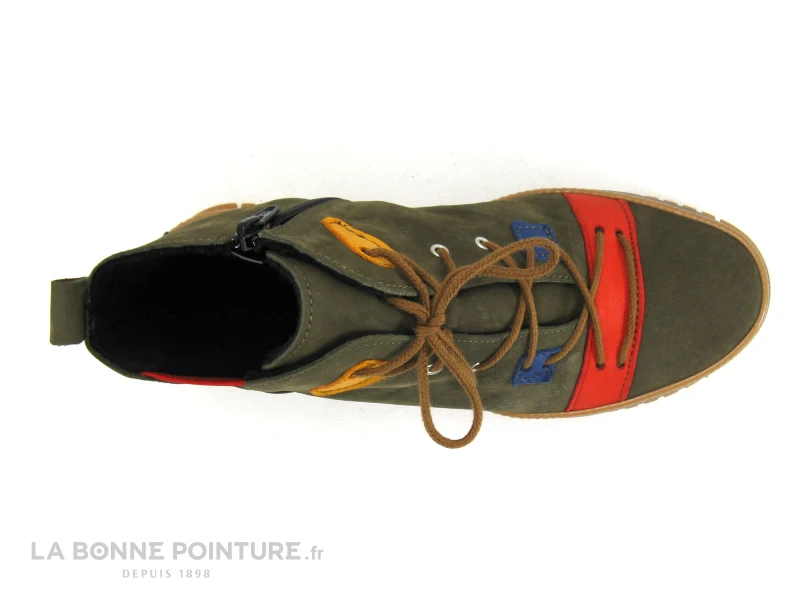 Karyoka VADIM Kaki Nubuck Multi - Chaussure Montante Femme Kaki 8 Karyoka VADIM Kaki Nubuck Multi - Chaussure Montante Femme Kaki - Image 6