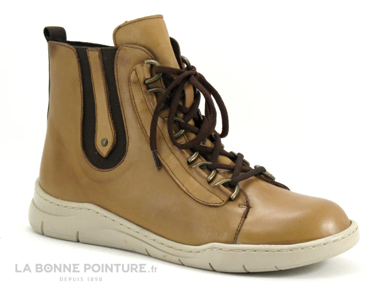 Karyoka STAN Camel - Chaussure Montante Femme Marron Clair 7 Karyoka STAN Camel - Chaussure Montante Femme Marron Clair - Image 5