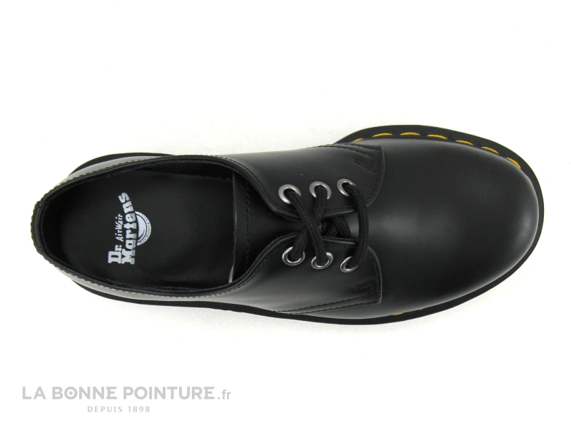 Dr. Martens Dr Martens 1461 QUAD Black Polished Smooth - 25567001 - Derbi Plateforme 8 Dr. Martens Dr Martens 1461 QUAD Black Polished Smooth - 25567001 - Derbi Plateforme - Image 6