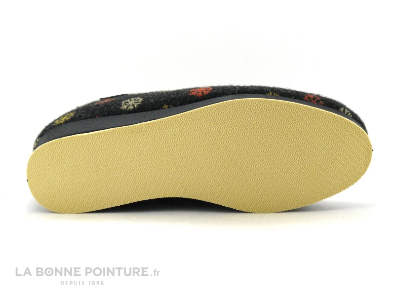 Semelflex CALOLYDIE Anthracite - Flocons - Charentaise Femme 9 Semelflex CALOLYDIE Anthracite - Flocons - Charentaise Femme - Image 7