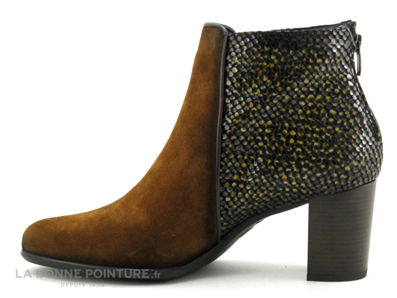 Dorking KING D8925 Cuero Ebano Mostaza - Bottine Marron Talon Haut 5 Dorking KING D8925 Cuero Ebano Mostaza - Bottine Marron Talon Haut - Image 3