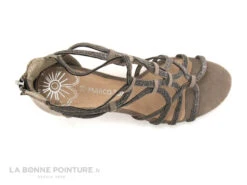 Marco Tozzi 2-28304-22 Taupe Comb - Nu-pieds Montant Talon Haut -Chaussures Pour Femmes cd24607c73b9e66c561f35ea11d5d5ef img 4732.jpg 134182