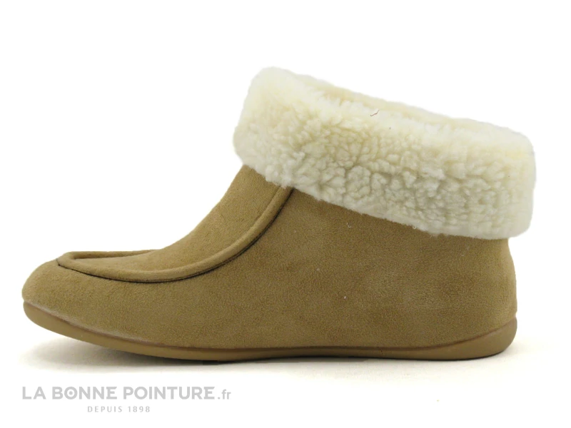 CM Confort 66669002 - Taupe - Chausson Montant Femme Fourre 4 CM Confort 66669002 - Taupe - Chausson Montant Femme Fourre - Image 2