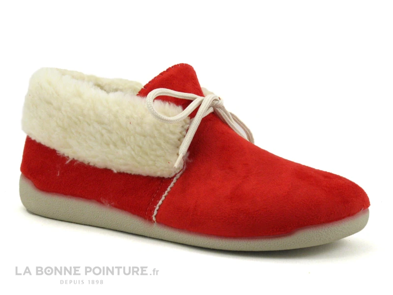 CM Confort Altymar 10139 - Rouge - Chausson Fourre A Lacet Femme 3 CM Confort Altymar 10139 - Rouge - Chausson Fourre A Lacet Femme