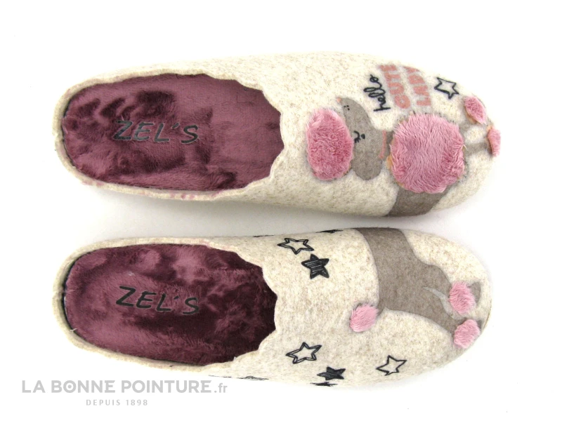 Zels 41154 Maquillaje - Rose - Caniche - Pantoufle Mule Femme 5 Zels 41154 Maquillaje - Rose - Caniche - Pantoufle Mule Femme - Image 3