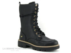 Mustang 1437 503 9 Noir - Bottine Noire Avec Semelle Crantee -Chaussures Pour Femmes cd24607c73b9e66c561f35ea11d5d5ef img 5047.jpg 177840