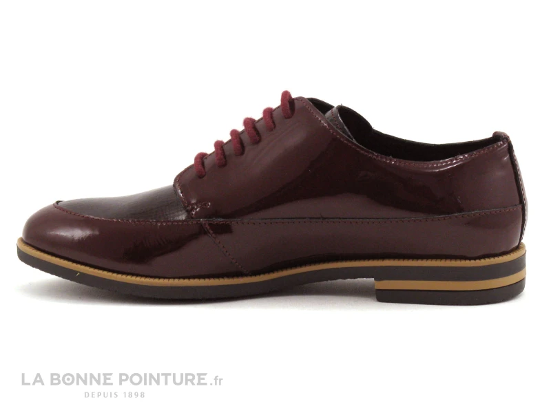 Morans VIDUITE Vernis Bordeaux - Chaussure Basse Lacet 5 Morans VIDUITE Vernis Bordeaux - Chaussure Basse Lacet - Image 3