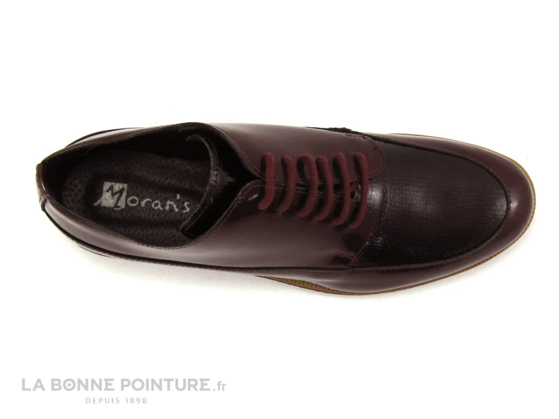 Morans VIDUITE Vernis Bordeaux - Chaussure Basse Lacet 8 Morans VIDUITE Vernis Bordeaux - Chaussure Basse Lacet - Image 6