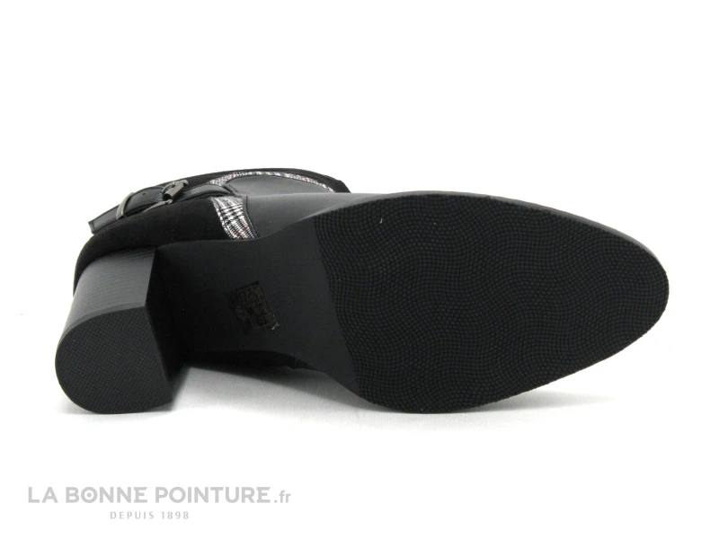 The Divine Factory QL4728 Noir - Prince De Galles - Bottine Talon Haut 6 The Divine Factory QL4728 Noir - Prince De Galles - Bottine Talon Haut - Image 4