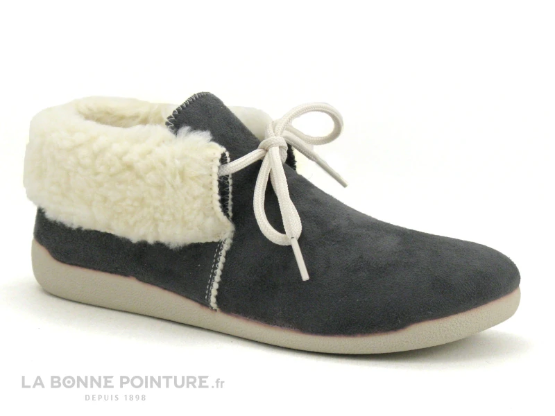 CM Confort Altymar 054 - 55375000 - Gris - Chausson Femme Fourre Avec Lacet 7 CM Confort Altymar 054 - 55375000 - Gris - Chausson Femme Fourre Avec Lacet - Image 5