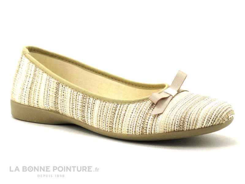 Zels 2374 Beige - Pantoufle Ballerine Femme 3 Zels 2374 Beige - Pantoufle Ballerine Femme
