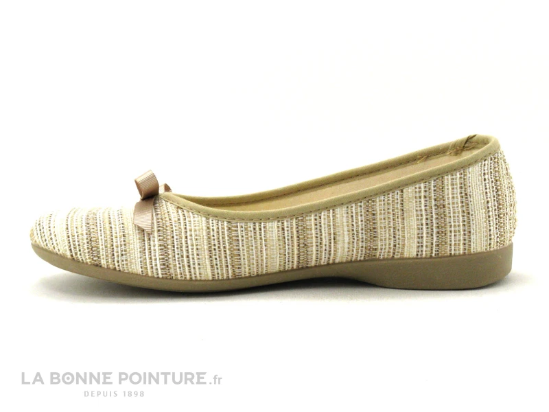 Zels 2374 Beige - Pantoufle Ballerine Femme 5 Zels 2374 Beige - Pantoufle Ballerine Femme - Image 3