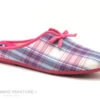 Zels 4276 - Fuchsia Carreaux - Pantoufle Mule Femme
