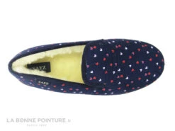 Saez CADETE Bleu Marine - Coeurs Roses - Charentaise Femme -Chaussures Pour Femmes cd24607c73b9e66c561f35ea11d5d5ef img 5225.jpg 165952