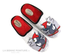 Selkis 22332 Gris - Pingouin A Skis - Pangoufle Mule Femme -Chaussures Pour Femmes cd24607c73b9e66c561f35ea11d5d5ef img 5248.jpg 178071