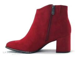 Marco Tozzi 2-25015-25 Red - Bottine Velours Rouge - Talon Large -Chaussures Pour Femmes cd24607c73b9e66c561f35ea11d5d5ef img 5283.jpg 153843