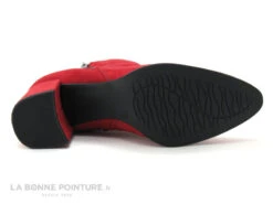 Marco Tozzi 2-25015-25 Red - Bottine Velours Rouge - Talon Large -Chaussures Pour Femmes cd24607c73b9e66c561f35ea11d5d5ef img 5287.jpg 153834