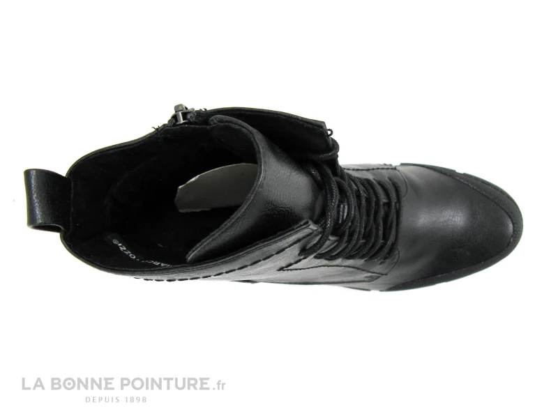Marco Tozzi 2-25249-29 Black Comb - Boots Noires - Talon Haut Epais 8 Marco Tozzi 2-25249-29 Black Comb - Boots Noires - Talon Haut Epais - Image 6