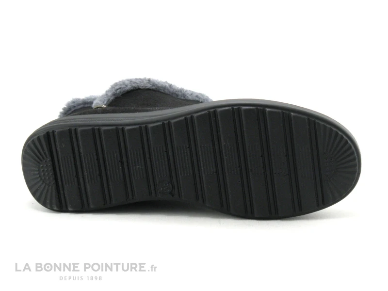 Sweet R CRUCHO Noir - Bottine Femme Interieur Fourrure Grise 6 Sweet R CRUCHO Noir - Bottine Femme Interieur Fourrure Grise - Image 4