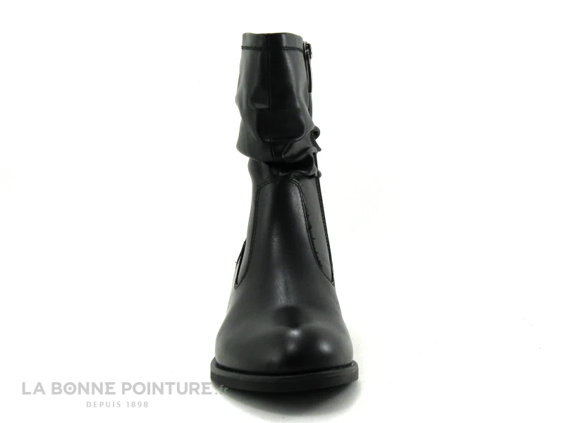 Tamaris Black 1-25055-25 Bottines Noires Plissees A Zip 3 Tamaris Black 1-25055-25 Bottines Noires Plissees A Zip - Image 2