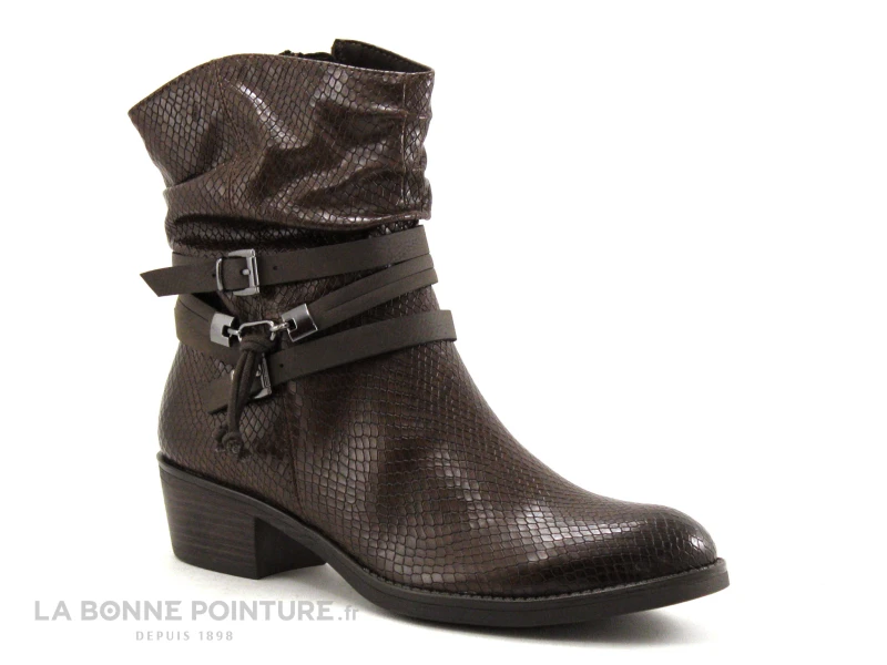 Marco Tozzi 2-25316-35 Chestnut Snake - Bottine Femme Marron 3 Marco Tozzi 2-25316-35 Chestnut Snake - Bottine Femme Marron