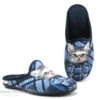 Maison Espadrille 9005-4 Marine - Pantoufle Femme Avec Chat