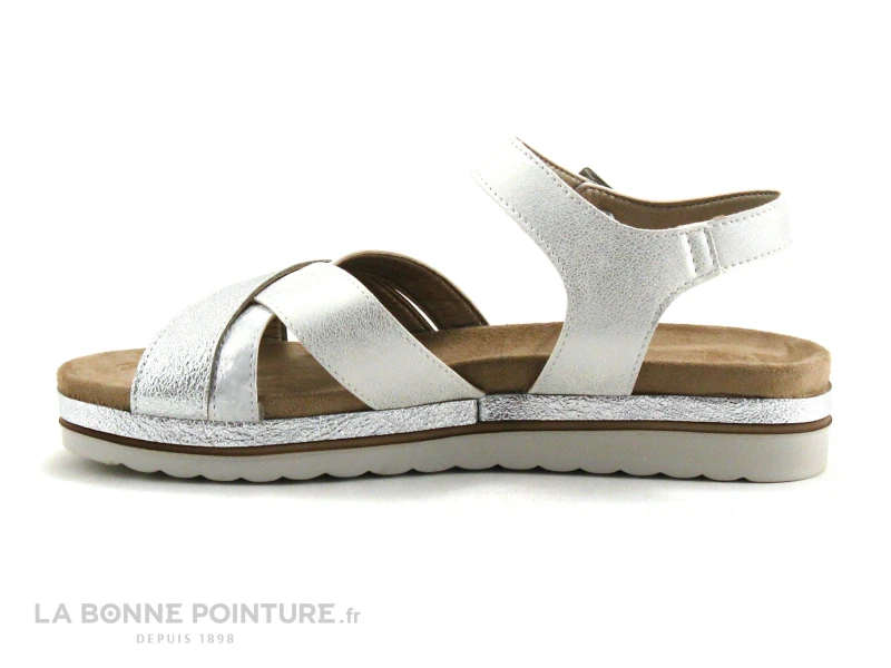 Morans MOUSTIKA 26145 Blanc Argent - Sandale Femme 4 Morans MOUSTIKA 26145 Blanc Argent - Sandale Femme - Image 2