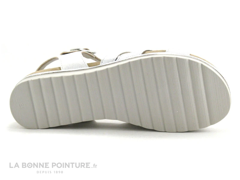 Morans MOUSTIKA 26145 Blanc Argent - Sandale Femme 6 Morans MOUSTIKA 26145 Blanc Argent - Sandale Femme - Image 4