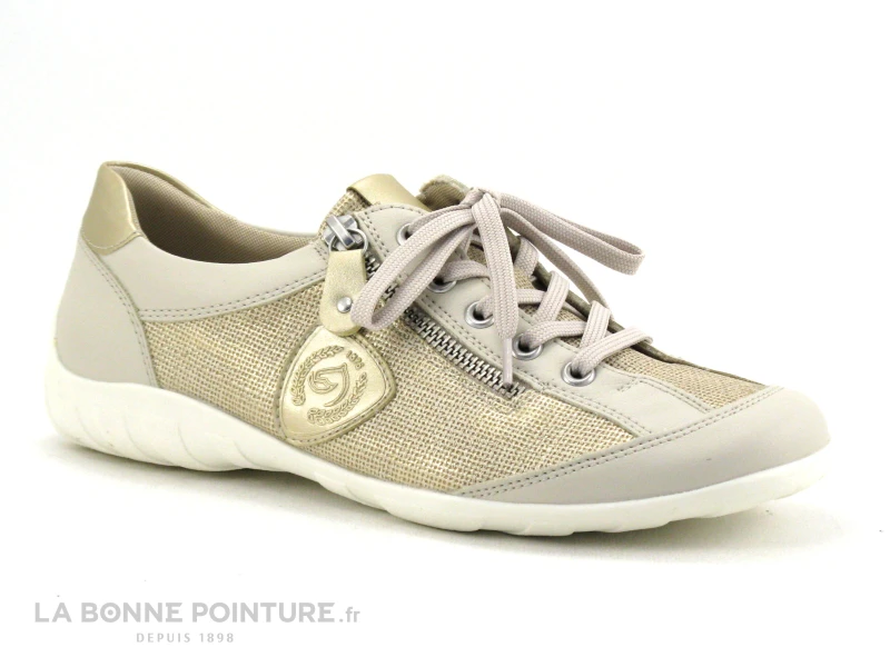 Remonte R3415-60 - Beige Et Or - Chaussure Basse Femme 3 Remonte R3415-60 - Beige Et Or - Chaussure Basse Femme