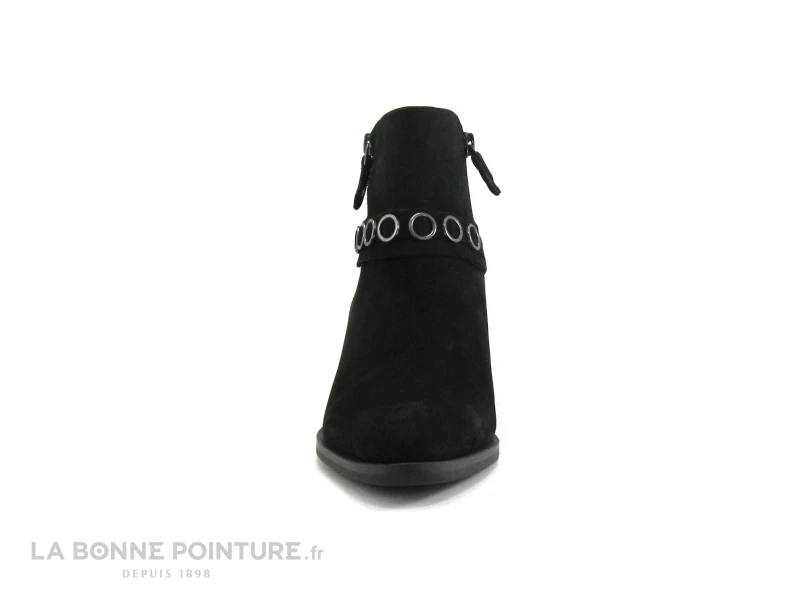 Tamaris 1-25358-23 Black - Boots Western Cuir Velours Noir 4 Tamaris 1-25358-23 Black - Boots Western Cuir Velours Noir - Image 2