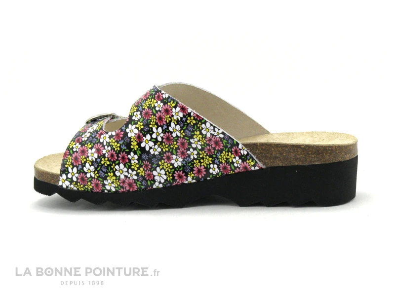 Artika GADIN Margy Yellow - Fleurs Multicolores - Mule Confort F 5 Artika GADIN Margy Yellow - Fleurs Multicolores - Mule Confort F – Image 3