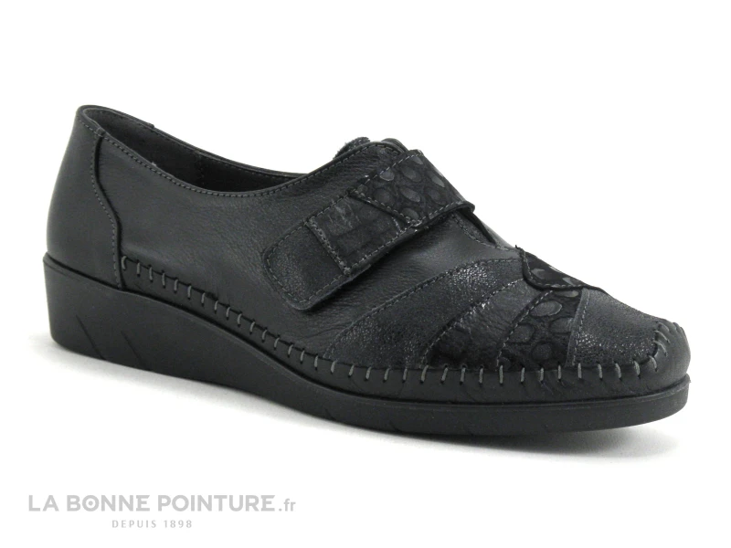 3 Points De Suspension KIAPUR 18382 Noir - Chaussure Velcro 3 3 Points De Suspension KIAPUR 18382 Noir - Chaussure Velcro