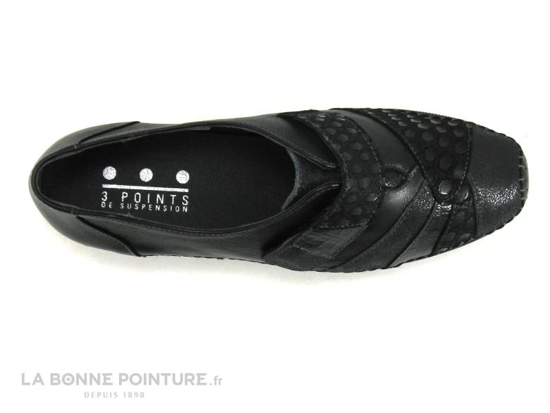 3 Points De Suspension KIAPUR 18382 Noir - Chaussure Velcro 8 3 Points De Suspension KIAPUR 18382 Noir - Chaussure Velcro - Image 6