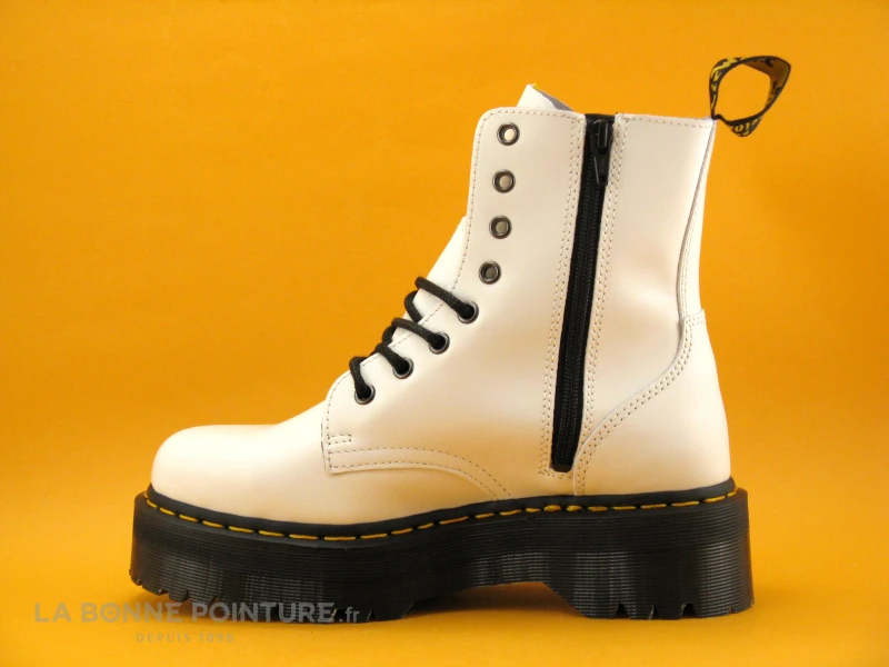 Dr. Martens Dr Martens JADON White Polished - 15265100 - Bottine Blanche 5 Dr. Martens Dr Martens JADON White Polished - 15265100 - Bottine Blanche - Image 3