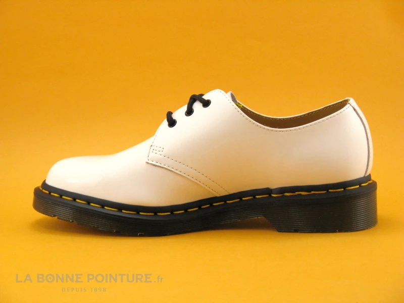 Dr. Martens Dr Martens 1461 White Patent Lamper - Chaussure Basse Blanc Verni 5 Dr. Martens Dr Martens 1461 White Patent Lamper - Chaussure Basse Blanc Verni - Image 3