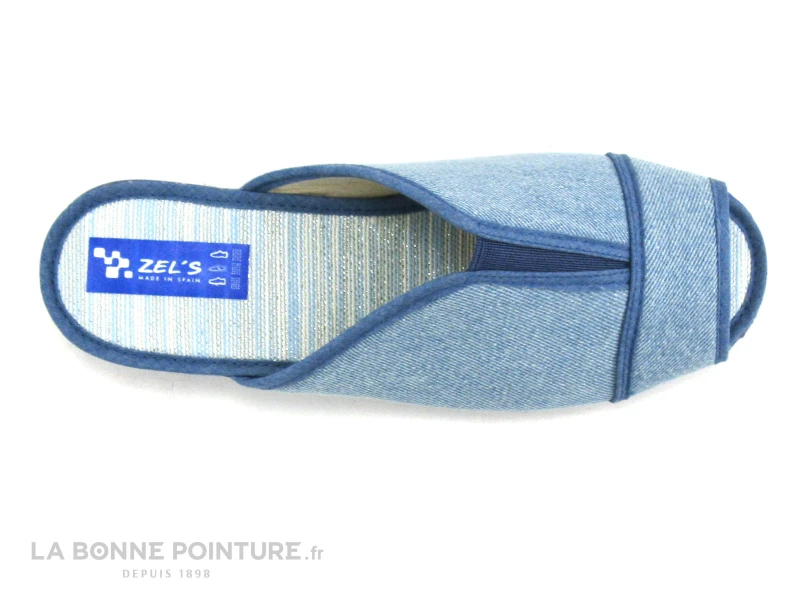 Zels 9240 Jeans - Pantoufle Mule Femme Bleu Ciel 5 Zels 9240 Jeans - Pantoufle Mule Femme Bleu Ciel - Image 3