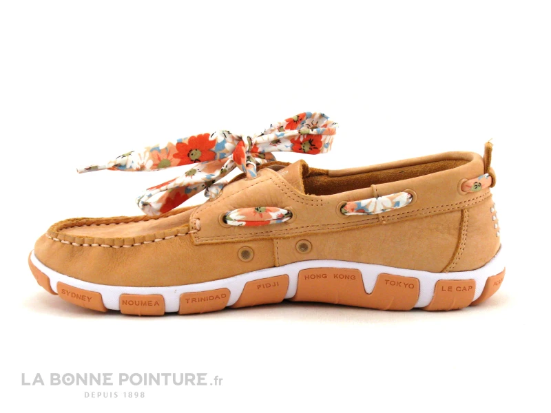 TBS JANAELE H7696 - Chaussure Bateau Femme Nubuck Abricot 5 TBS JANAELE H7696 - Chaussure Bateau Femme Nubuck Abricot – Image 3