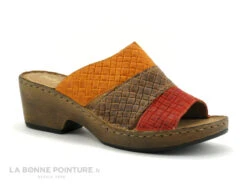 Pedi Girl YVAIR Rouge Safran - Mule Femme Petit Talon -Chaussures Pour Femmes cd24607c73b9e66c561f35ea11d5d5ef img 7235.jpg 180231