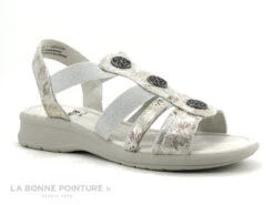 Jana 8-28165-20 Grey Flower - Sandale Confort Femme