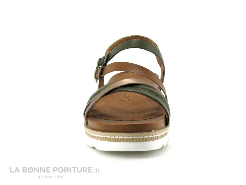 Marco Tozzi 2-28415-20 Khaki Comb - Nu-pieds Kaki Femme 4 Marco Tozzi 2-28415-20 Khaki Comb - Nu-pieds Kaki Femme – Image 2