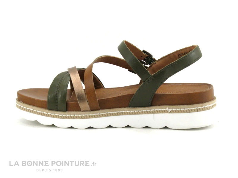 Marco Tozzi 2-28415-20 Khaki Comb - Nu-pieds Kaki Femme 5 Marco Tozzi 2-28415-20 Khaki Comb - Nu-pieds Kaki Femme – Image 3