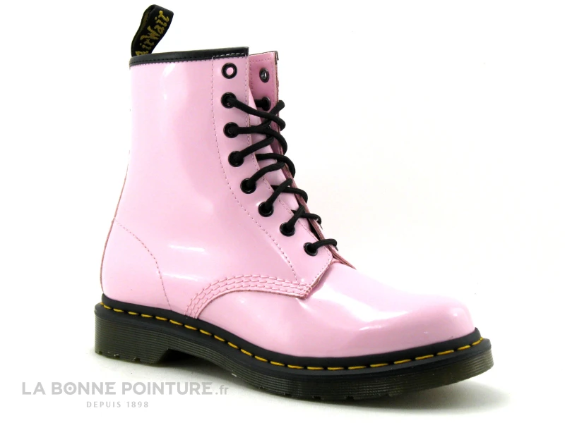 Dr. Martens Dr Martens PASCAL Pale Pink Patent Lamper - 26425322 - Bottine Rose 3 Dr. Martens Dr Martens PASCAL Pale Pink Patent Lamper - 26425322 - Bottine Rose