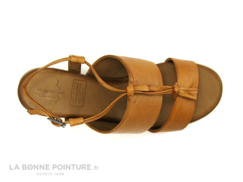 Metamorf Ose NAREUX Camel - Sandale Marron - Talon Haut Epais 8 Metamorf Ose NAREUX Camel - Sandale Marron - Talon Haut Epais – Image 6