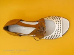 Dorking ESPE D8773-TX - Blanc Marron - Sandale Femme Avec Contrefort -Chaussures Pour Femmes cd24607c73b9e66c561f35ea11d5d5ef img 7562.jpg 169012