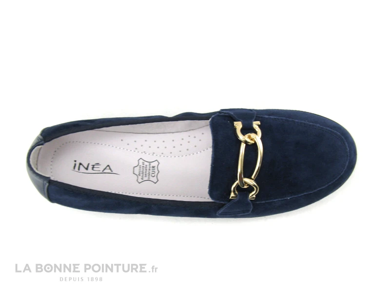 Inea POL Velours Marine - Mocassin Souple Femme - Cuir Bleu Marine 8 Inea POL Velours Marine - Mocassin Souple Femme - Cuir Bleu Marine - Image 6