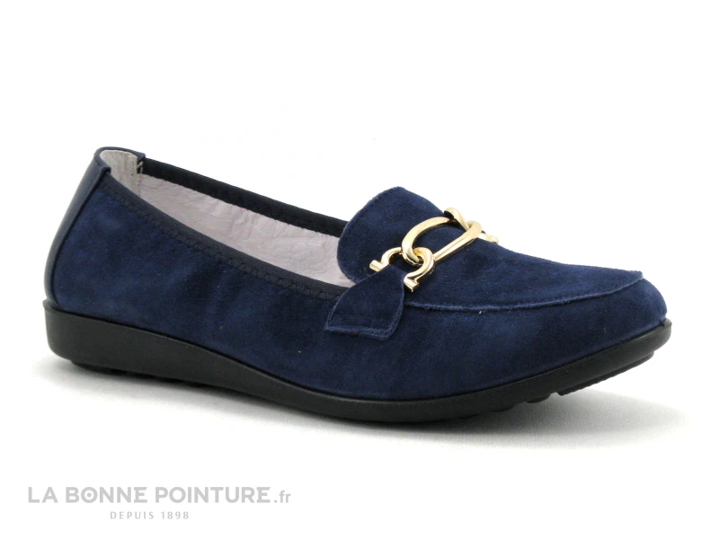 Inea POL Velours Marine - Mocassin Souple Femme - Cuir Bleu Marine 7 Inea POL Velours Marine - Mocassin Souple Femme - Cuir Bleu Marine - Image 5