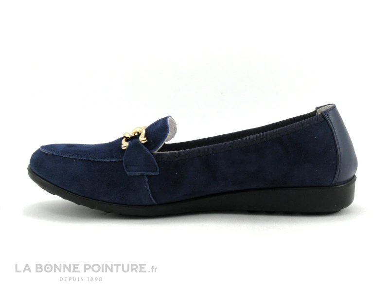 Inea POL Velours Marine - Mocassin Souple Femme - Cuir Bleu Marine 5 Inea POL Velours Marine - Mocassin Souple Femme - Cuir Bleu Marine - Image 3