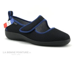 Fargeot TARNAC Noir - Pantoufle Confort Femme - Pieds Sensibles