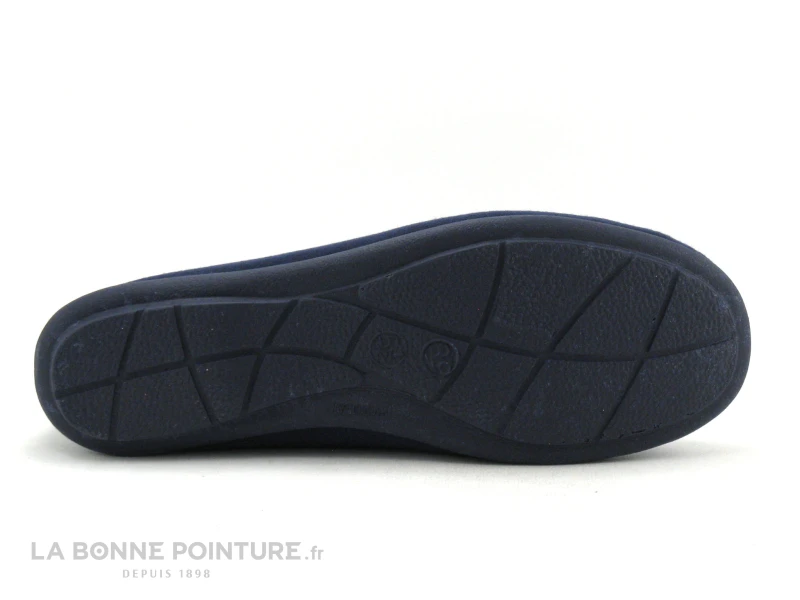 RYB 700-9000 - Pantoufle Femme Bleu Marine - Fleur Brodee 5 RYB 700-9000 - Pantoufle Femme Bleu Marine - Fleur Brodee - Image 3